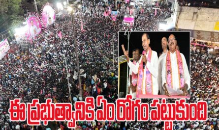 KCR ROAD SHOW AT JAGITYAL