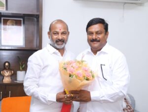 Telangana BJLP Leader With Bandi Sanjay