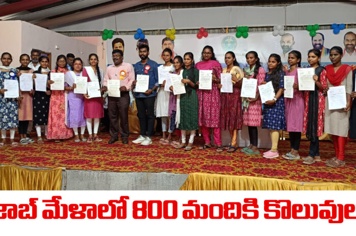 Job Mela : వేములవాడ జాబ్ మేళాలో 800 మందికి కొలువులు