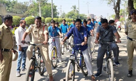 Police cycle rally