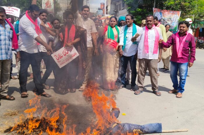BRS protest: అధికారం కోసమే 6 గ్యారంటీలు.. 420 హామీలు