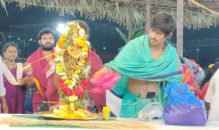 Installation of the idol of Lord Krishna