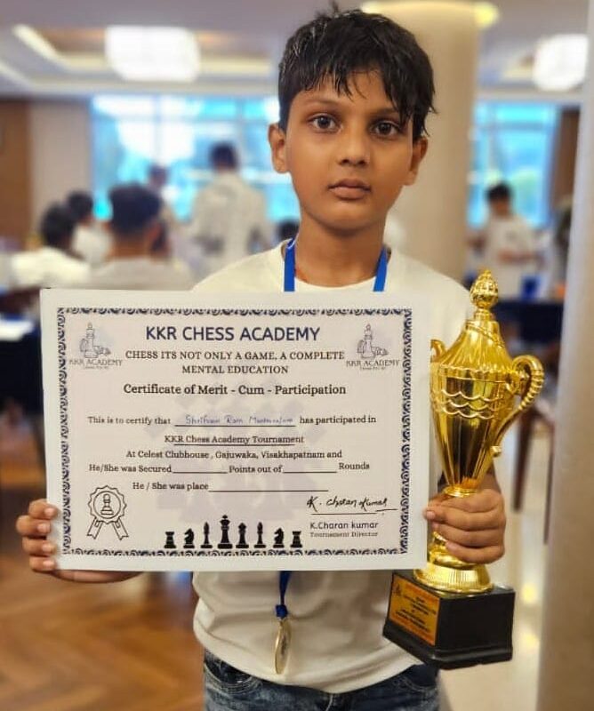 Srihan Ram chess winner