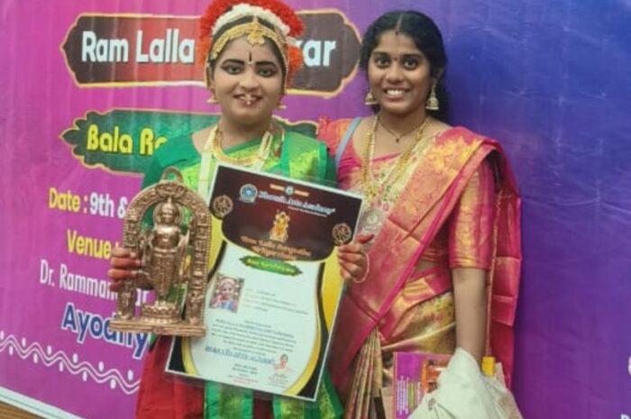 Dance performance: రామజన్మభూమిలో రాణించిన నిర్మల్ చిన్నారి