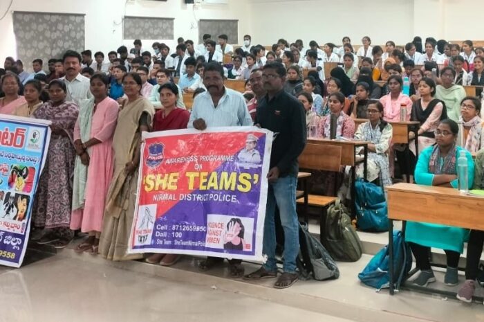 Awareness of cyber crimes: సైబర్ క్రైమ్స్‌పై విద్యార్థులకు అవగాహన