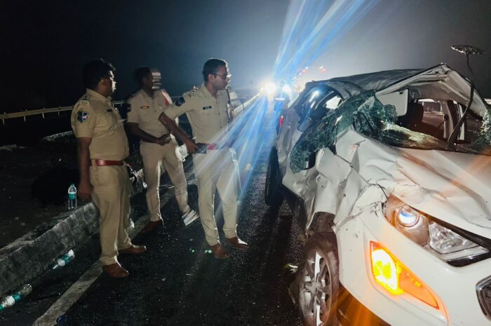 road accident: కోతులను తప్పించబోయి కారు బోల్తా: ఇద్దరి మృతి