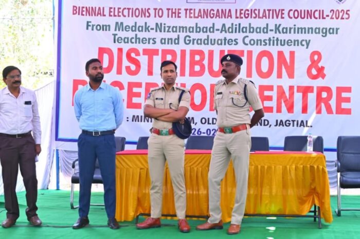 MLC Elections: డిస్ట్రిబ్యూషన్ సెంటర్లో ఏర్పాట్లను పరిశీలించిన కలెక్టర్