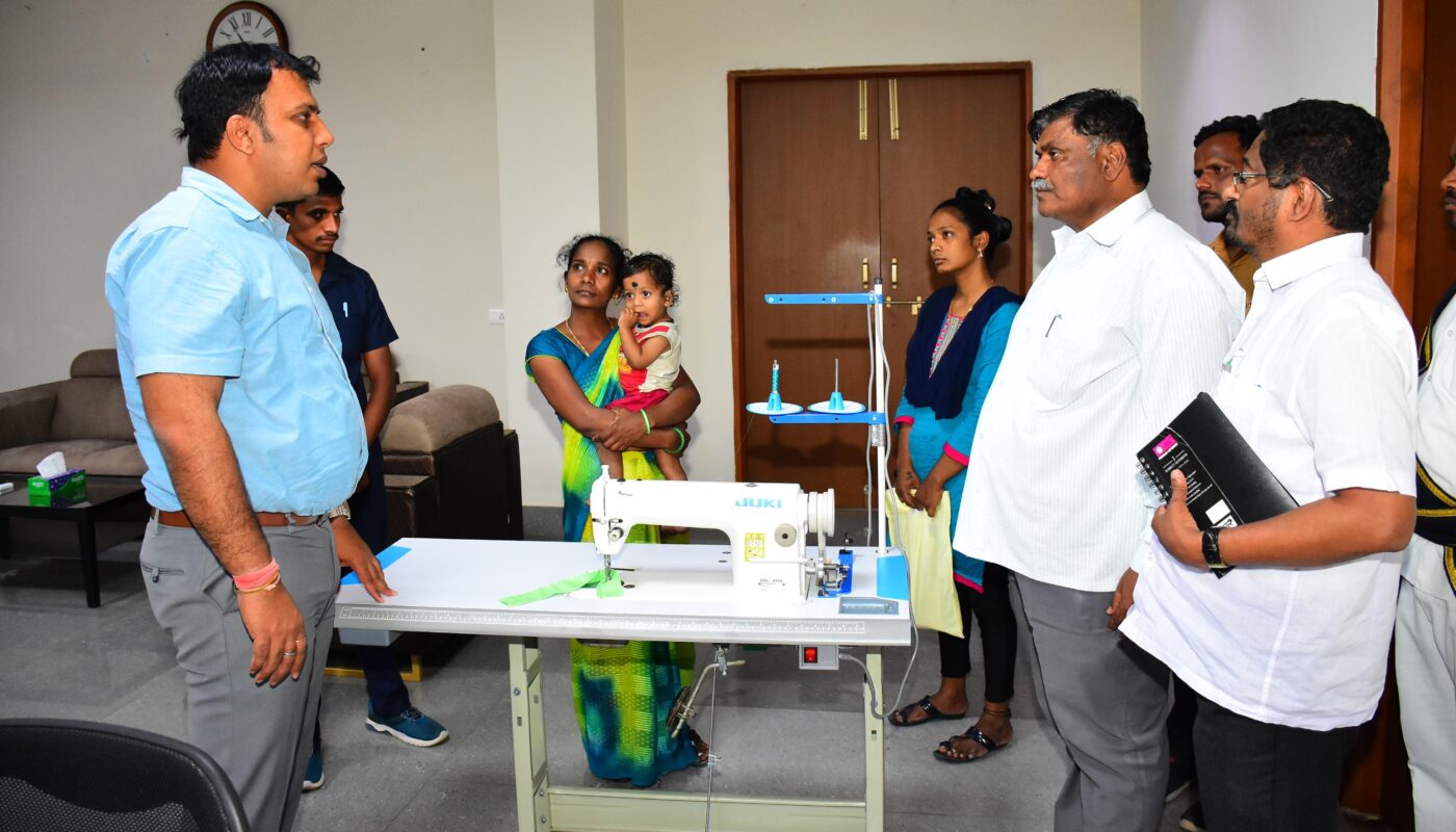 Distribution of sewing machine