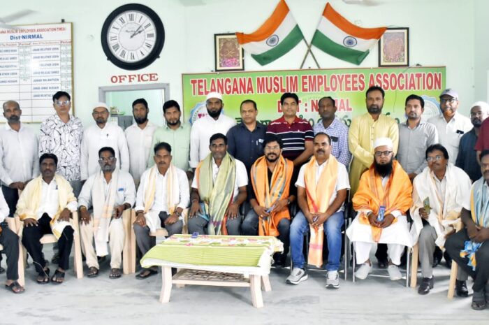 Nirmal Press Club Felicitation by Telangana Muslim Employees Association: సమాజంలో పాత్రికేయుల పాత్ర కీలకం: టీఎంఈ ఆధ్వర్యంలో జర్నలిస్టులకు సన్మానం