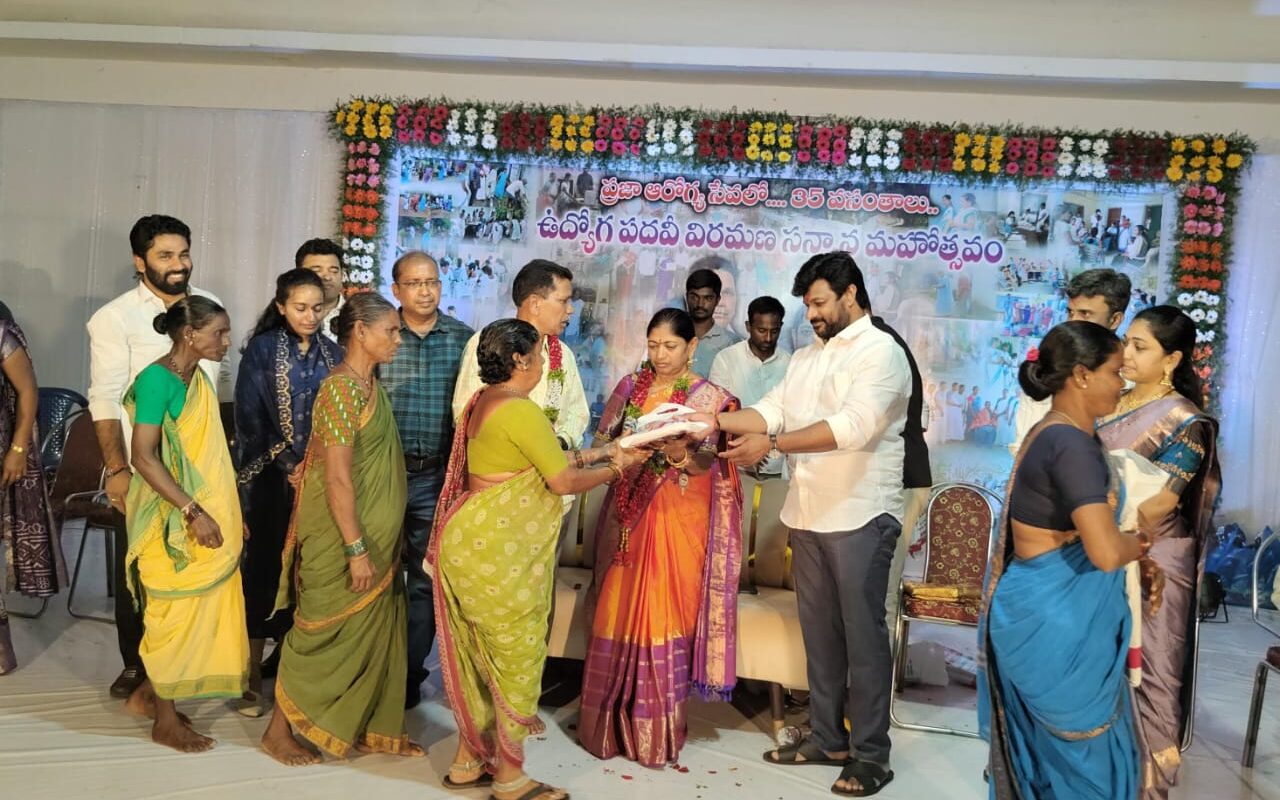 Thota Indira retirement felicitation Khanapur Nirmal