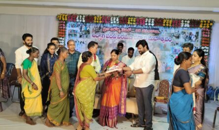 Thota Indira retirement felicitation Khanapur Nirmal