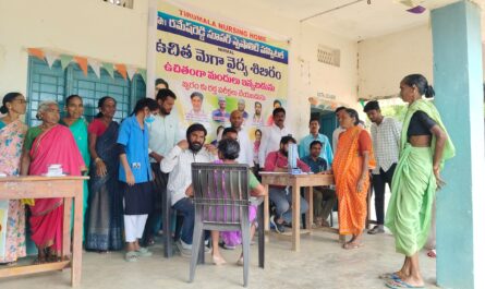 Free Medical Camp in Khanapur Surjapur by BRS Party