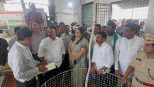 Nirmal heavy rains crop damage relief Jupally Krishna Rao Kadam project