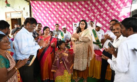 Nirmal Collector EGS works for farmers and literacy program