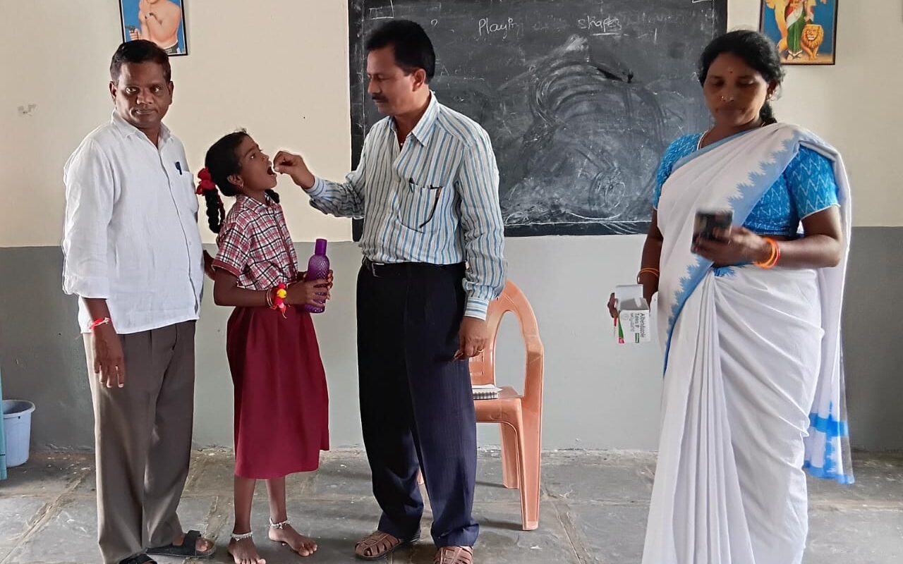 Albendazole Tablet Distribution in Nirmal District