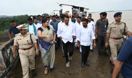 Nirmal heavy rains crop damage relief Jupally Krishna Rao Kadam project