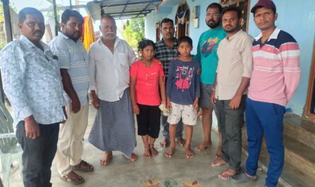 Friends support deceased Rajesh family Khanapur