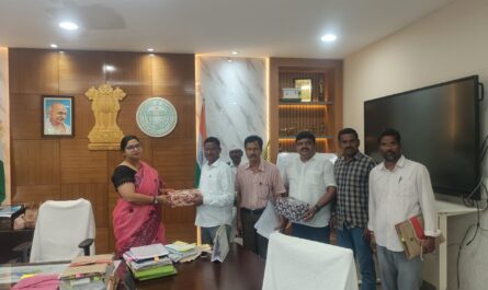 DEO Darshanam Bhojanna takes charge Nirmal district education
