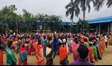 Bathukamma Celebrations Organized by RBVRR Society in Nirmal