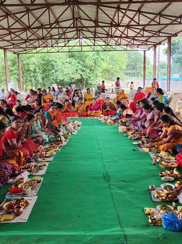 Divyanagar Durga Mata Kumkuma Puja Annadanam Dandiya Nirmal