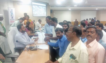 Gangaputra Sangham demands halt to illegal construction at Boddoni Kunta in Khanapur