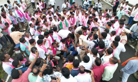 Kaleshwaram Project Telangana BRSP roko protest Khanapur