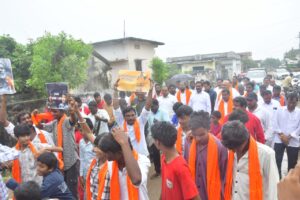 Chhatrapati Shivaji Maharaj Statue Inauguration by MLA Eleti Maheshwar Reddy in Parimandal
