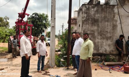 Replacement of old electric poles in Khanapur Sriram Nagar