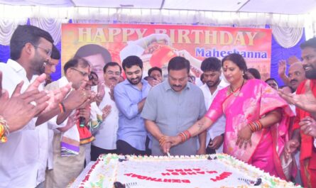 Eleti Maheshwar Reddy birthday celebrations Nirmal