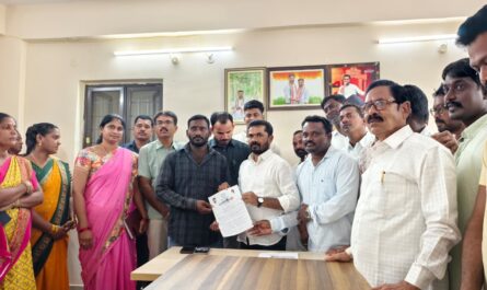Indiramma housing sanction papers distribution by MLA Bozzu Patel in Khanapur
