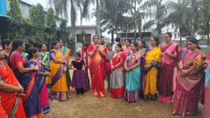 Bathukamma Celebrations Organized by RBVRR Society in Nirmal