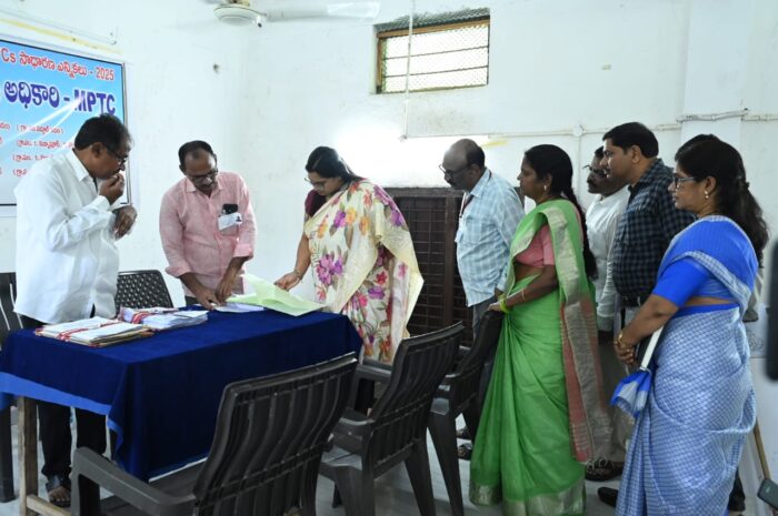 ZPTC MPTC Elections Nirmal District: నామినేషన్ల ప్రక్రియ పకడ్బందీగా నిర్వహించాలి: కడెం మండలంలో తనిఖీ చేసిన కలెక్టర్ అభిలాష అభినవ్